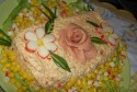 Салата с извара и червени чушки